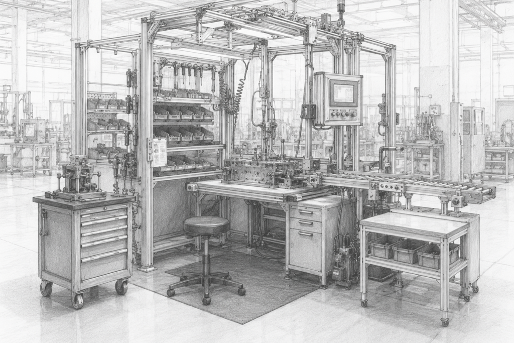 Production stations and work cells