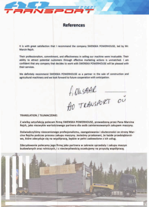Referencja SWENSKA 10