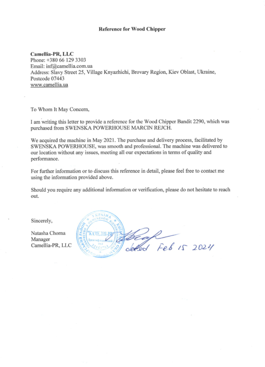 Referencja SWENSKA 14