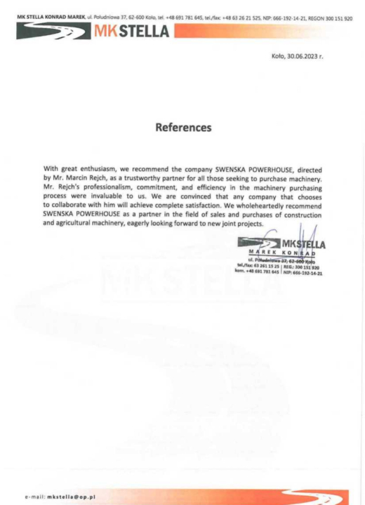Referencja SWENSKA 17