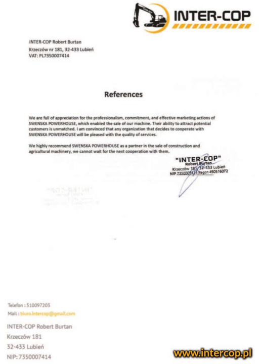 Referencja SWENSKA 18