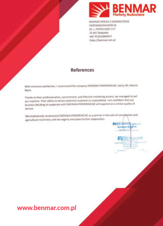 Referencja SWENSKA 25