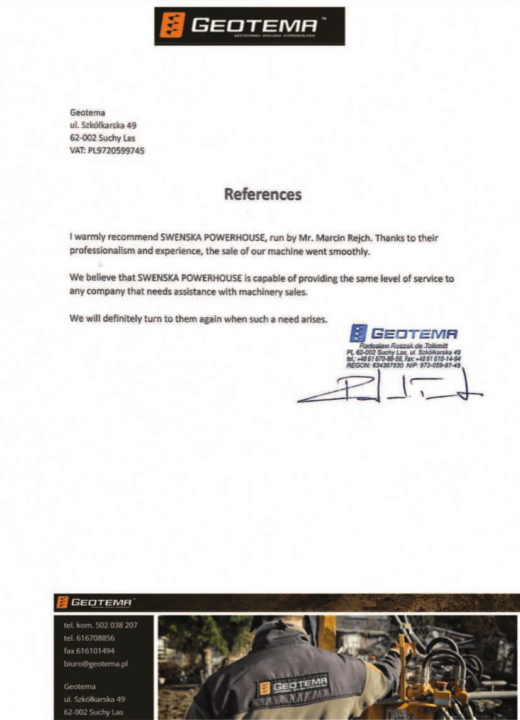 Referencja SWENSKA 36