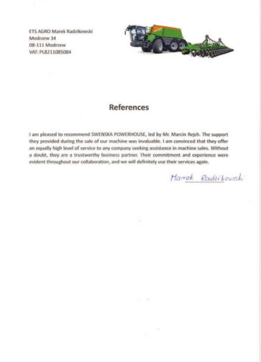 Referencja SWENSKA 57