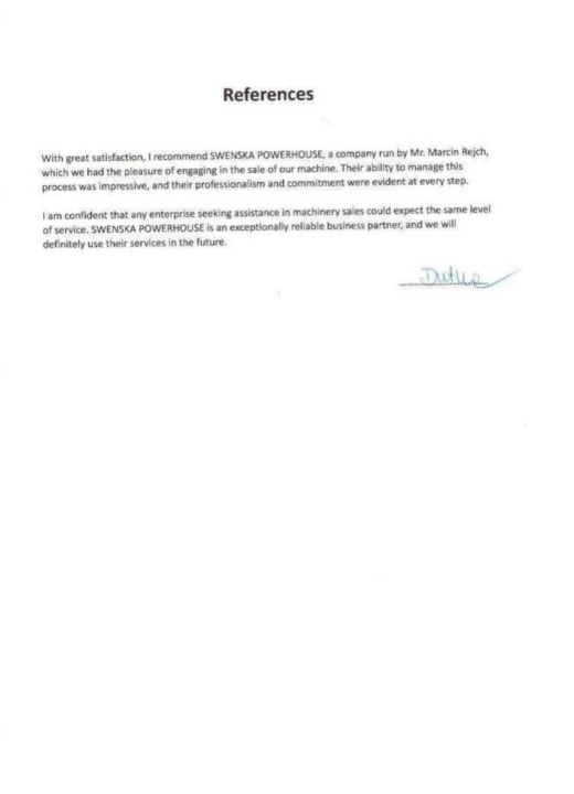 Referencja SWENSKA 63