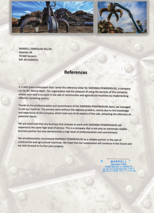 Referencja SWENSKA 67