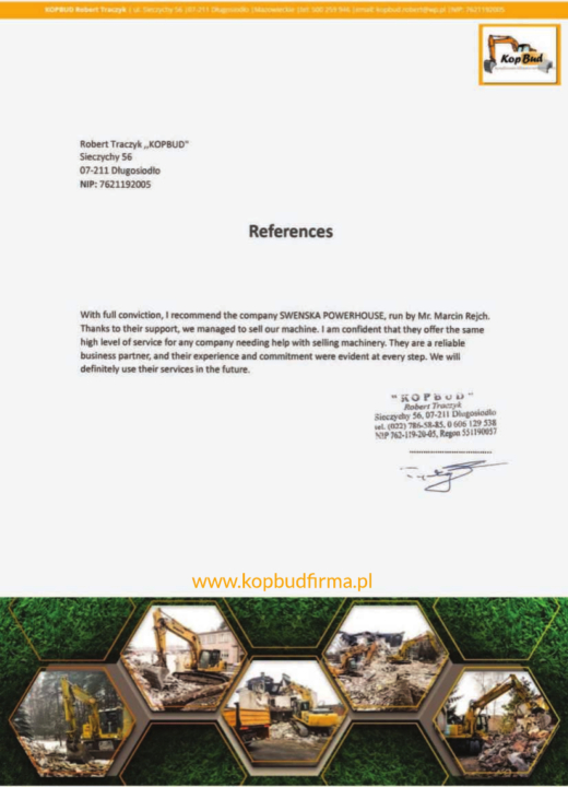 Referencja SWENSKA 72