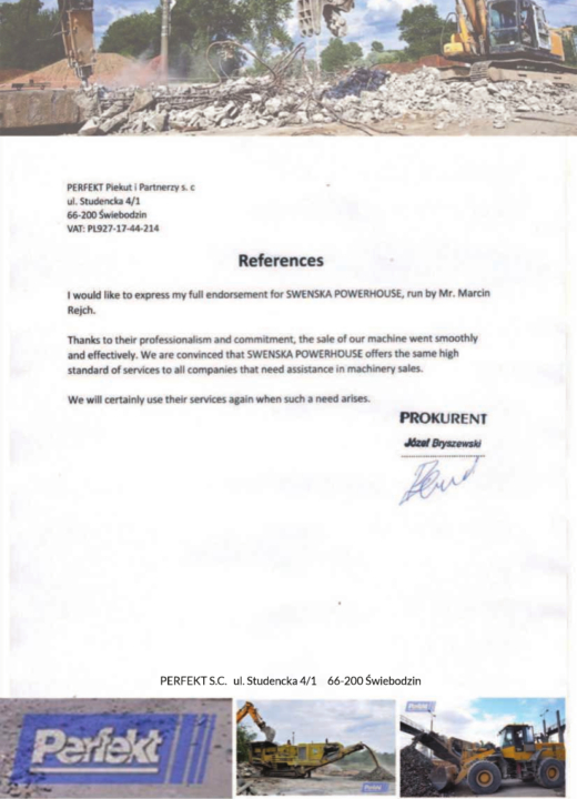 Referencja SWENSKA 91
