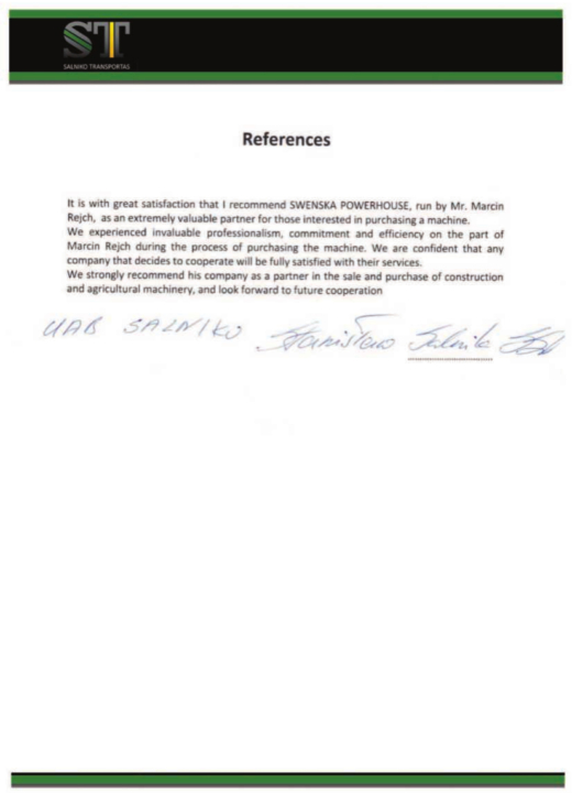Referencja SWENSKA 97