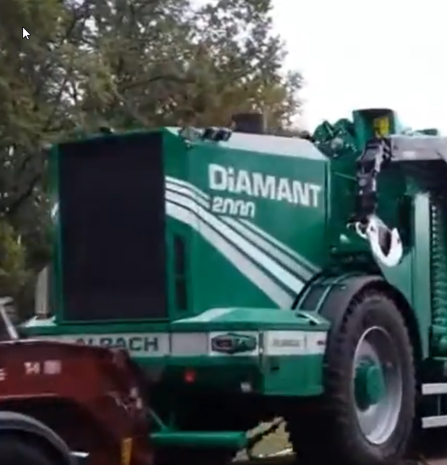 Transport rębaka Albach Diamant 2000 z Wrocławia do Białegostoku