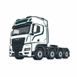 4-axle tractor unit